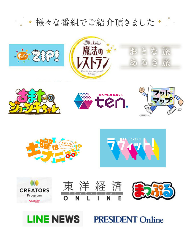 We have been introduced  in various program (e.g. TV).