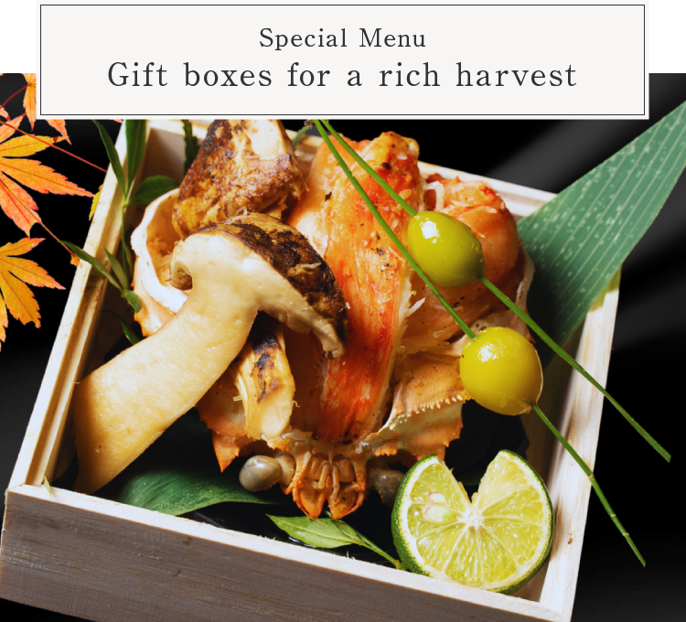 Special Menu Gift boxes for a rich harvest